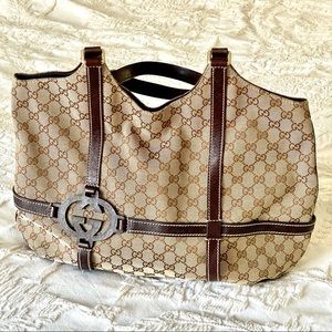 Gucci Tote Like New Monogram Canvas